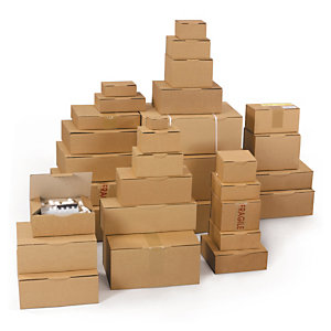 Różne rodzaje kartonów fasonowych do wysyłki pocztowej